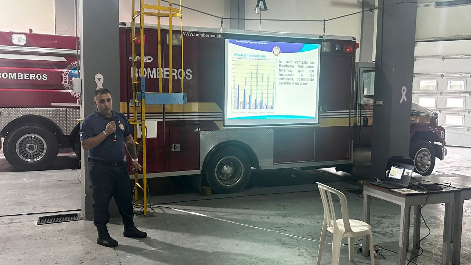 Bomberos locales capacitaron en Ushuaia y suman cargos en la federación