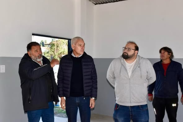 Avanzan las obras del gimnasio de la Escuela Primaria N°17 de Berisso