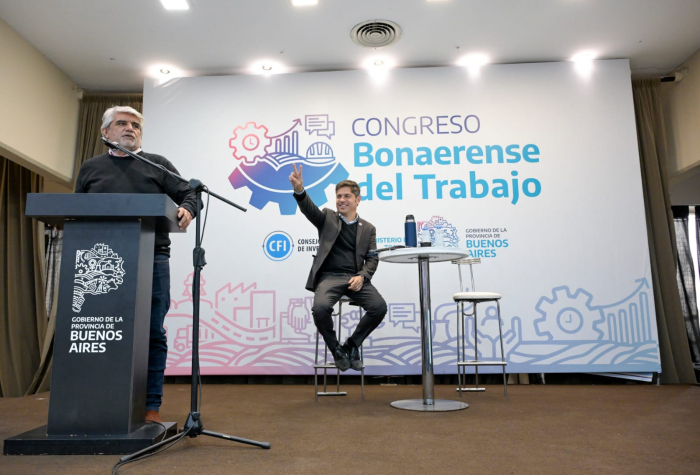 Kicillof y Correa encabezaron el cierre del Primer Congreso Bonaerense del Trabajo