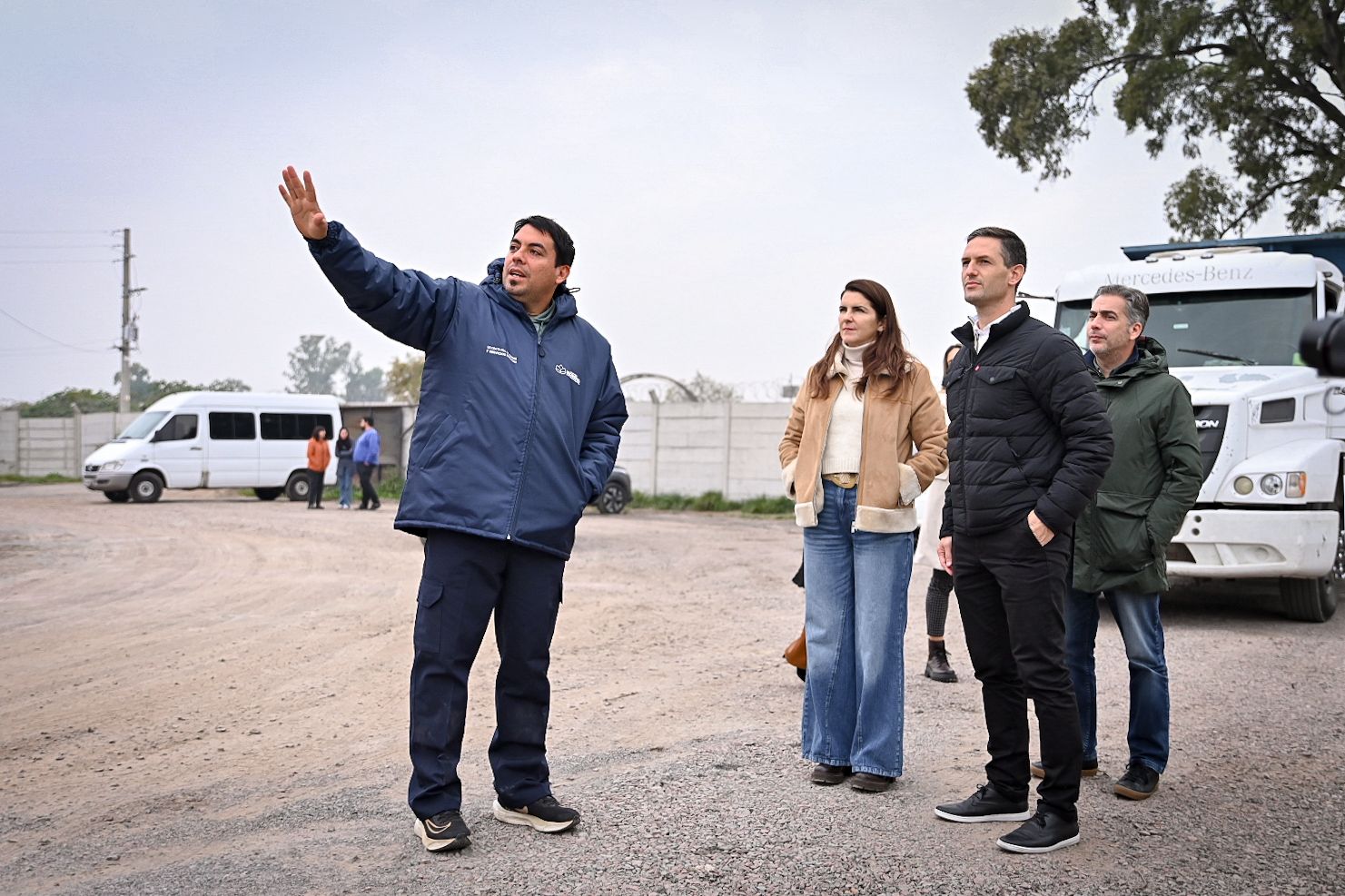 Nicolás Mantegazza visitó Moreno para articular agendas productivas y de infraestructura
